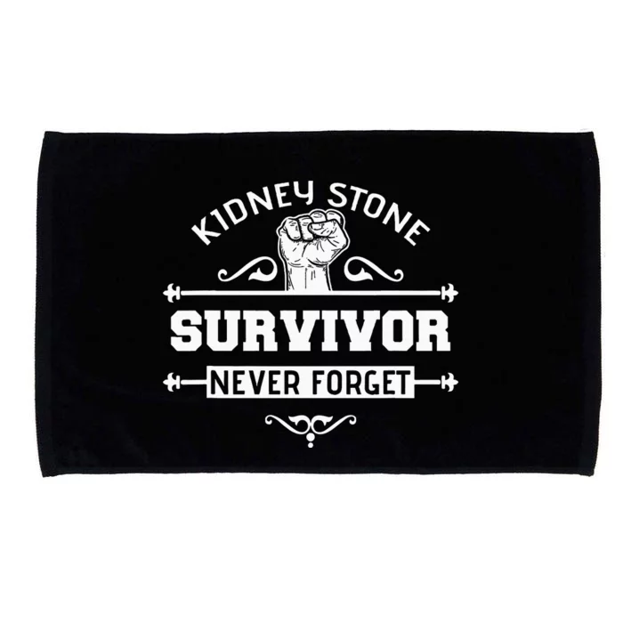 Kidney Stone Survivor Sarcastic Gift Microfiber Hand Towel