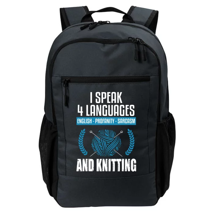 Knitting Shirts Sarcastic Knitting Saying Funny Knitter Daily Commute Backpack