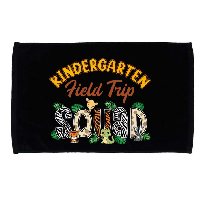 Kindergarten Students School Zoo Field Trip Squad Matching Premium Microfiber Hand Towel