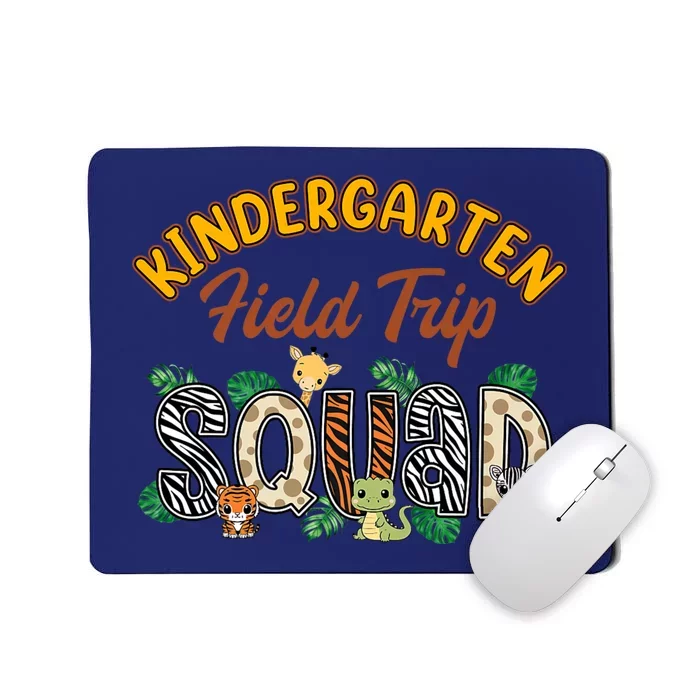 Kindergarten Students School Zoo Field Trip Squad Matching Premium Mousepad