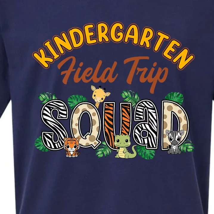 Kindergarten Students School Zoo Field Trip Squad Matching Premium Sueded Cloud Jersey T-Shirt