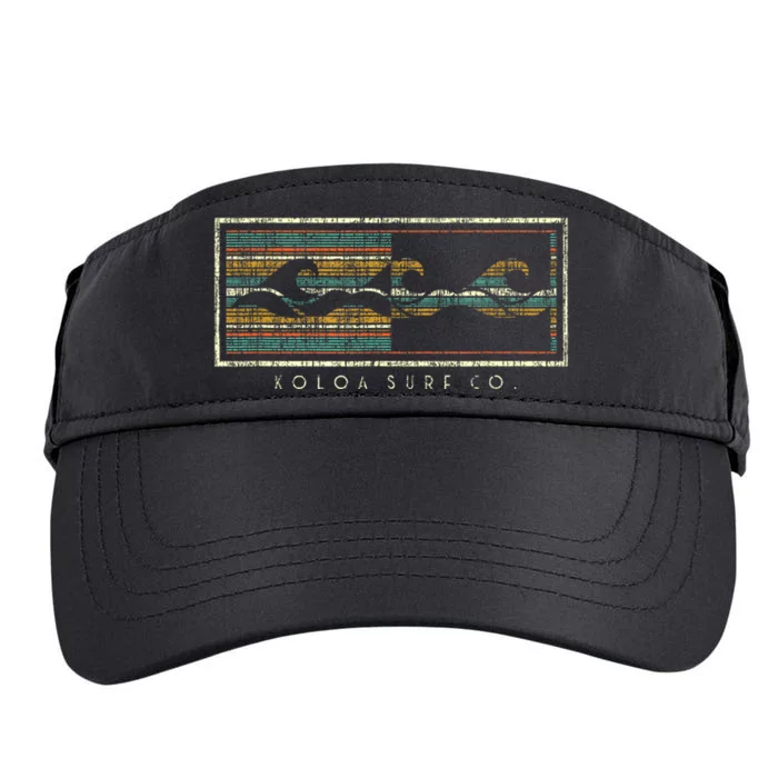 Koloa Surf Three Waves Logo Lightweight Classic Fit Adult Drive Performance Visor