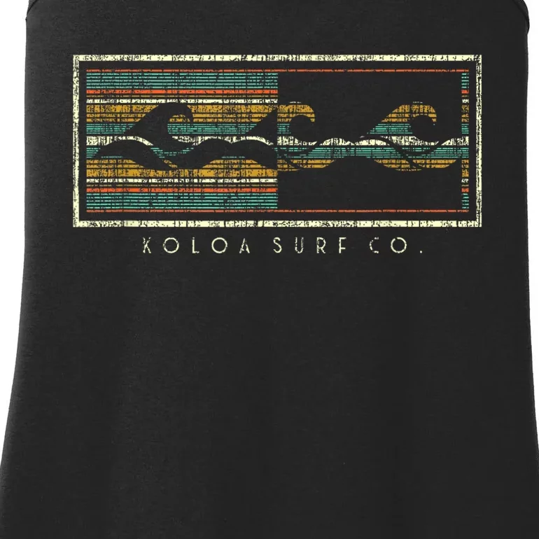 Koloa Surf Three Waves Logo Lightweight Classic Fit Ladies Essential Tank