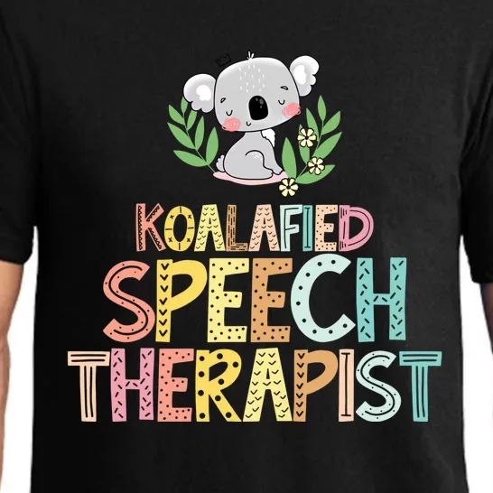 Koalafied Speech Therapist Cute Slp Therapy Koala Gift Pajama Set