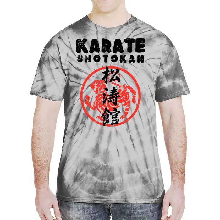 Karate Shotokan Tiger Symbol Martial Tie-Dye T-Shirt