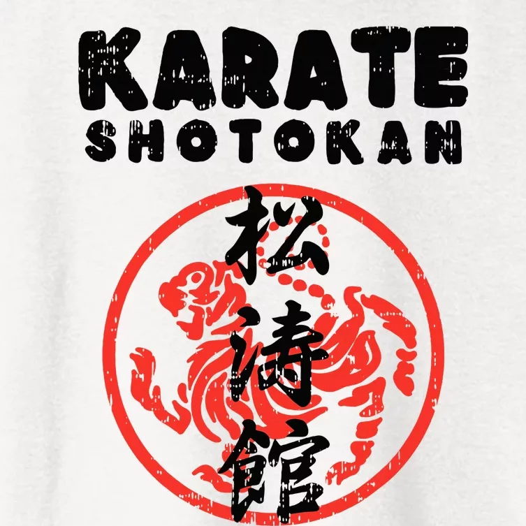 Karate Shotokan Tiger Symbol Martial Women's Crop Top Tee