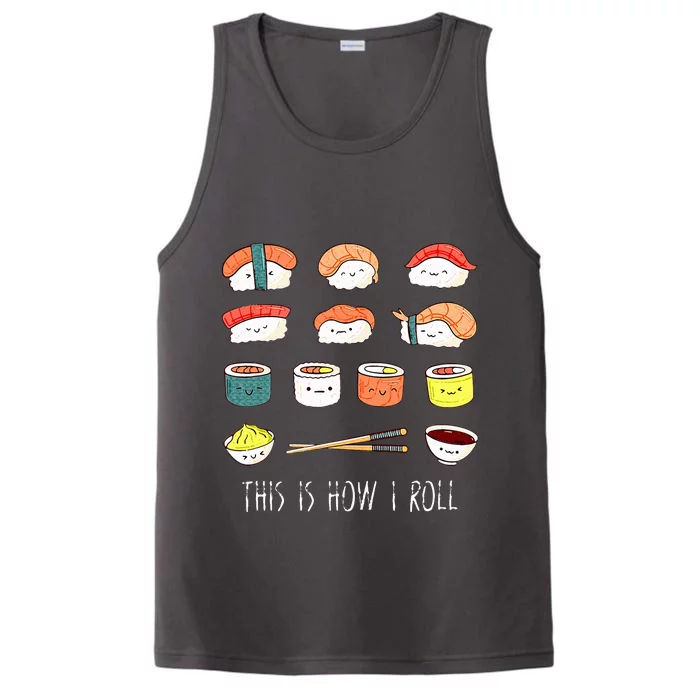 Kawaii Sushi This Is How I Roll Performance Tank