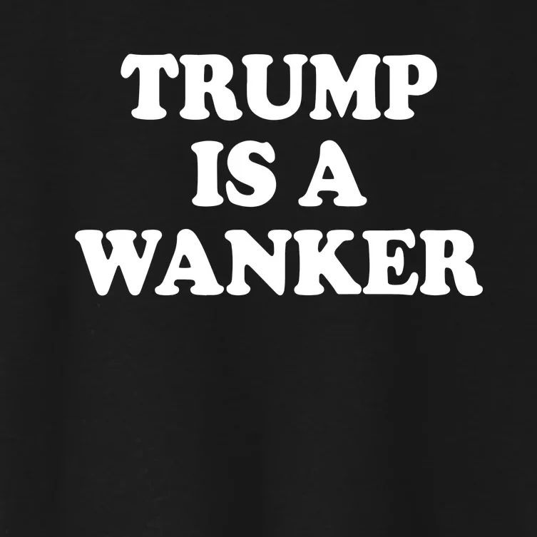 Kb Standwithukraine Trump Is A Wanker Hooded Women's Crop Top Tee