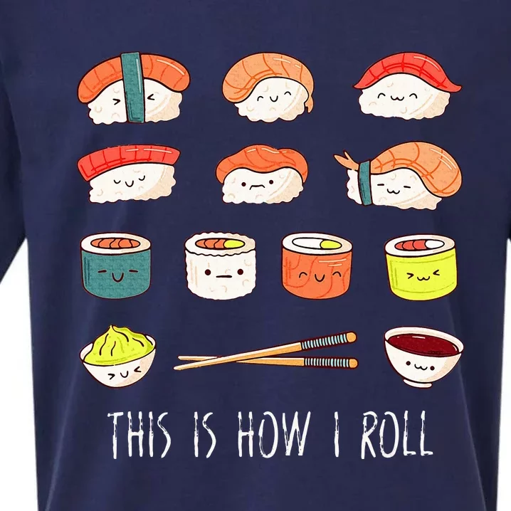 Kawaii Sushi This Is How I Roll Sueded Cloud Jersey T-Shirt