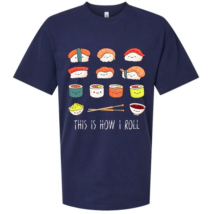 Kawaii Sushi This Is How I Roll Sueded Cloud Jersey T-Shirt