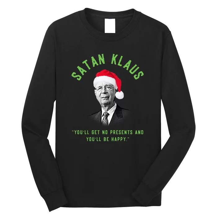 Klaus Schwab The Great Reset Christmas Long Sleeve Shirt