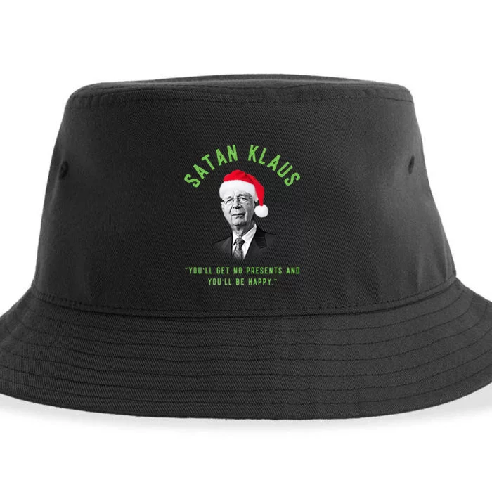 Klaus Schwab The Great Reset Christmas Sustainable Bucket Hat