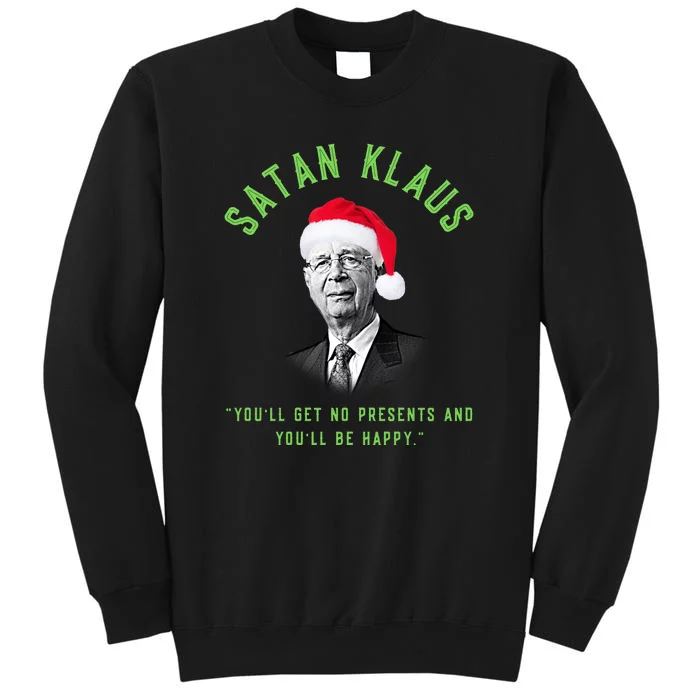 Klaus Schwab The Great Reset Christmas Tall Sweatshirt