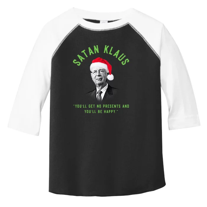 Klaus Schwab The Great Reset Christmas Toddler Fine Jersey T-Shirt