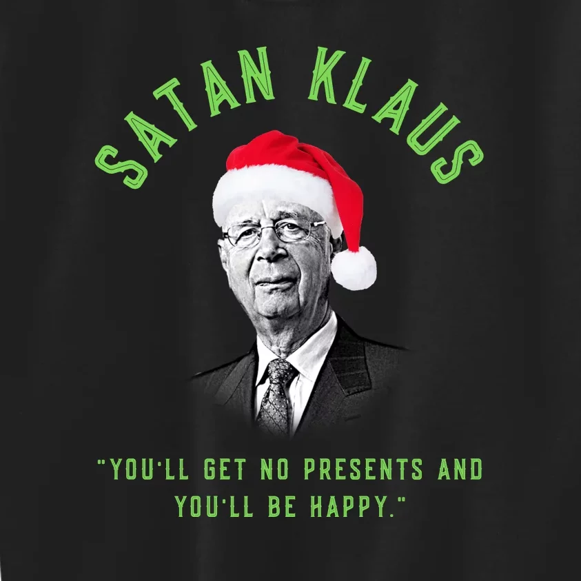 Klaus Schwab The Great Reset Christmas Kids Sweatshirt