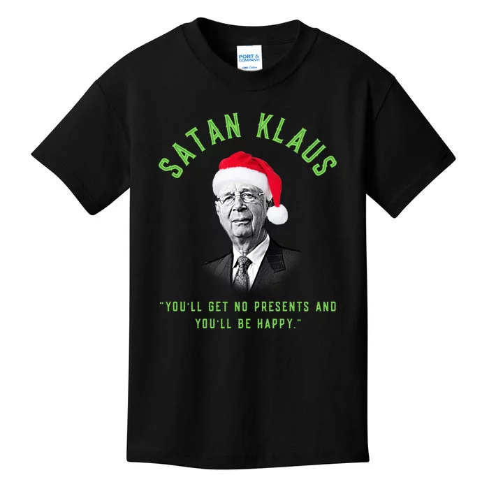 Klaus Schwab The Great Reset Christmas Kids T-Shirt