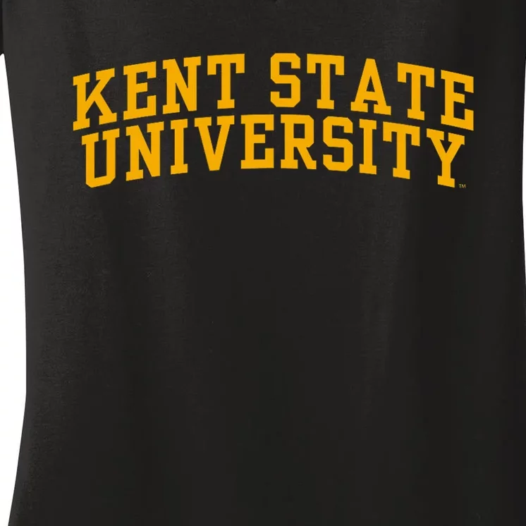 Kent State University Golden Flashes Women's V-Neck T-Shirt