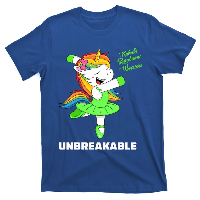 Kabuki Syndrome Unicorn Unbreakable Kabuki Syndrome Warrior Gift T-Shirt