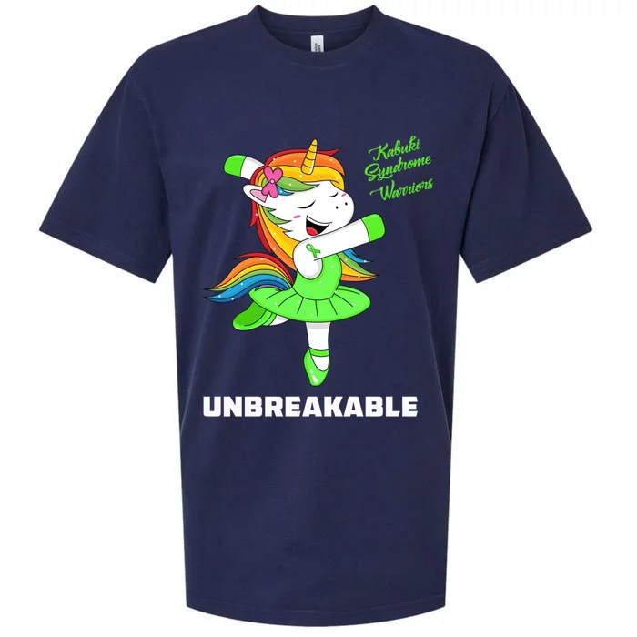 Kabuki Syndrome Unicorn Unbreakable Kabuki Syndrome Warrior Gift Sueded Cloud Jersey T-Shirt