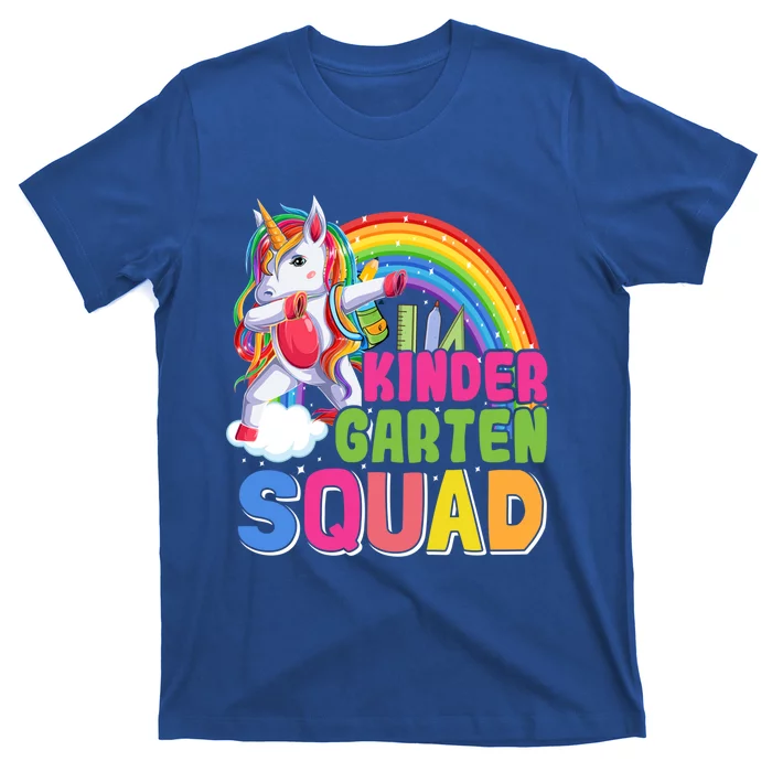 Kindergarten Squad Unicorn First Day Of School Unicorn Gift T-Shirt