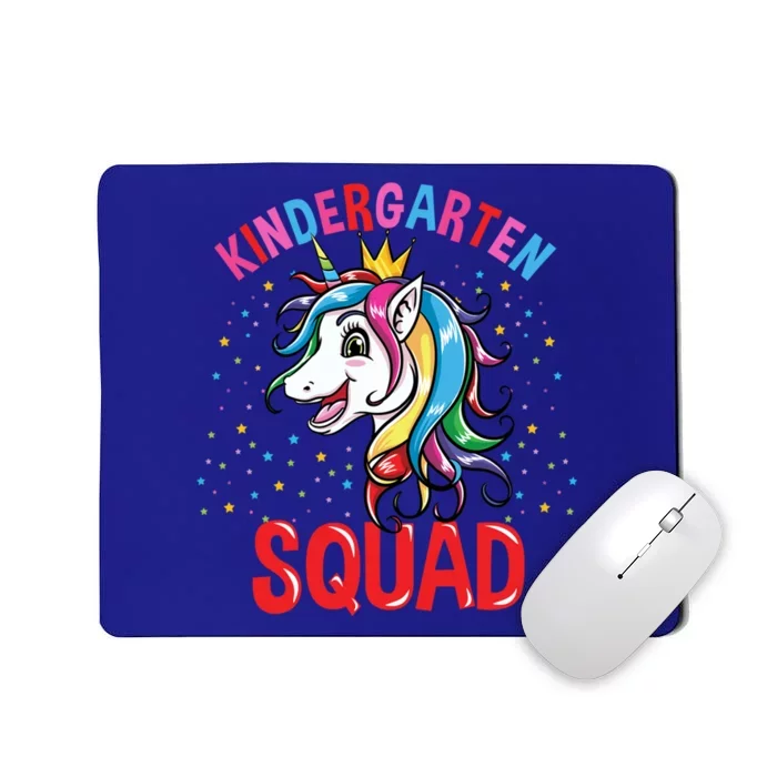 Kindergarten Squad Unicorn Back To School Cool Gift Mousepad