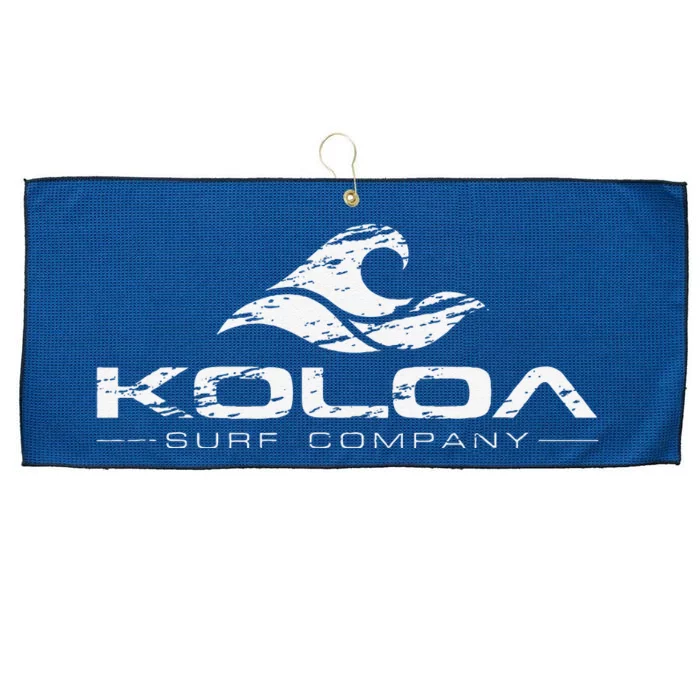 Koloa Surf Vintage Wave Logo Graphic Surf Large Microfiber Waffle Golf Towel