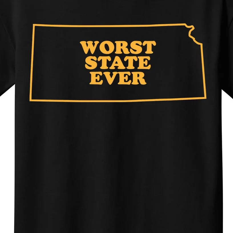 Kansas State Worst State Ever Kids T-Shirt