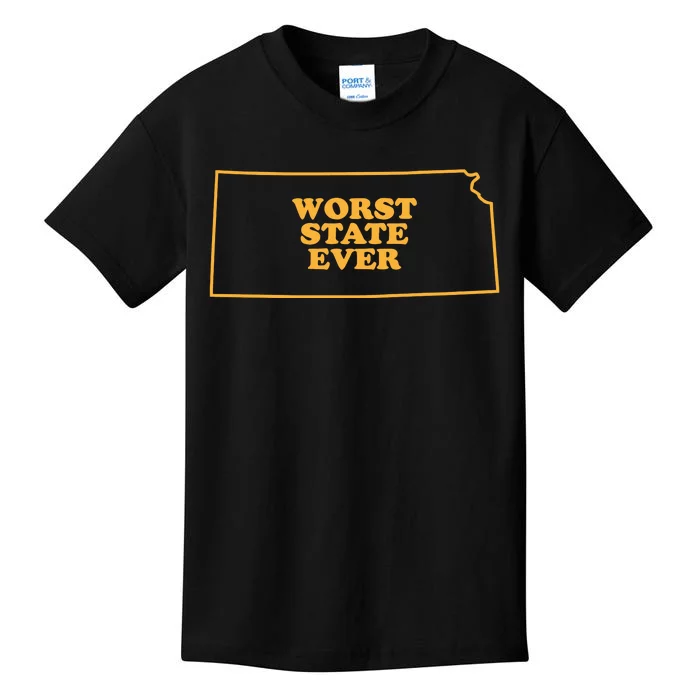 Kansas State Worst State Ever Kids T-Shirt