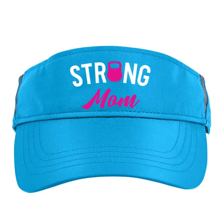 Kettlebell Street Workout Weightlifting Strong Mom Mother Gift Adult Drive Performance Visor