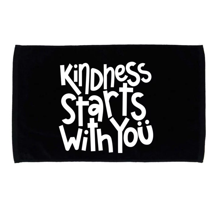 Kindness Starts With You Anti Bullying Kind Orange Unity Day Gift Microfiber Hand Towel