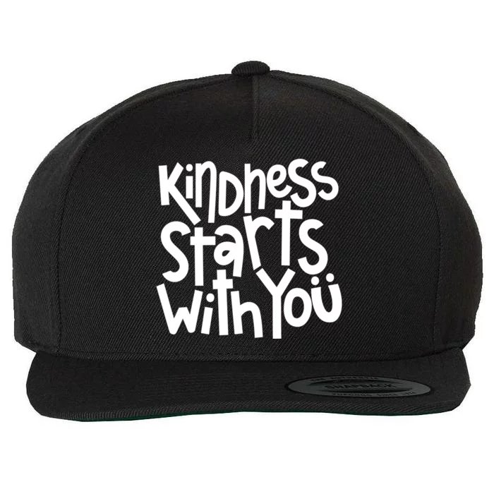 Kindness Starts With You Anti Bullying Kind Orange Unity Day Gift Wool Snapback Cap