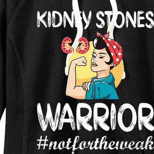 Kidney Stones Warrior Kidney Stone Surgery Kidney Awareness Women's Fleece Hoodie