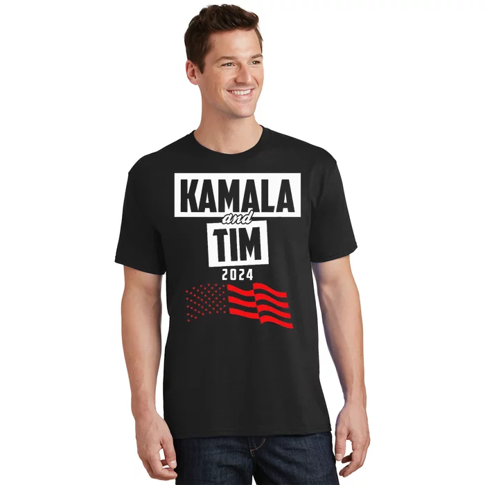 Kamala & Tim 2024 For Kamala Harris Supporters T-Shirt