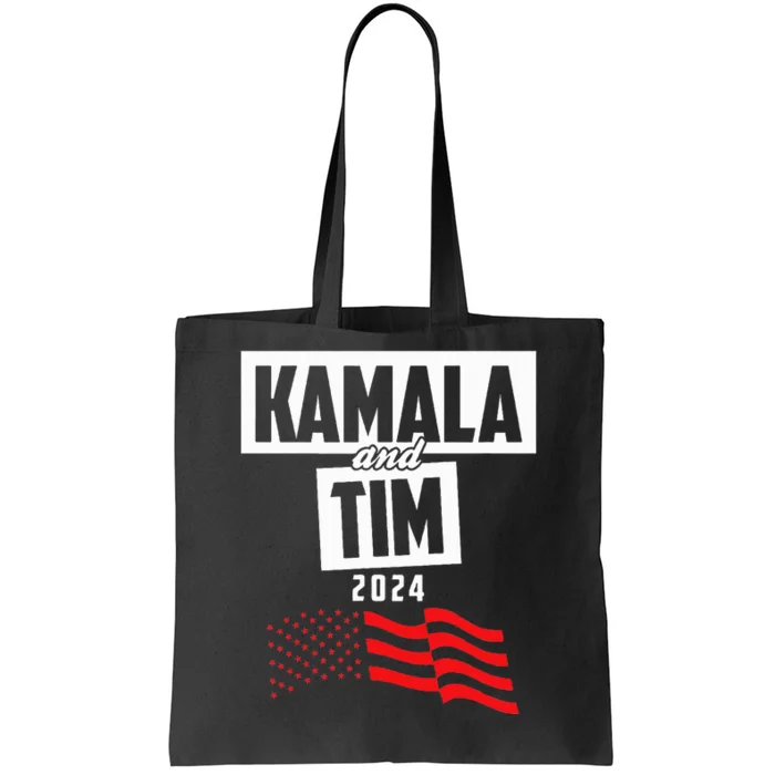 Kamala & Tim 2024 For Kamala Harris Supporters Tote Bag