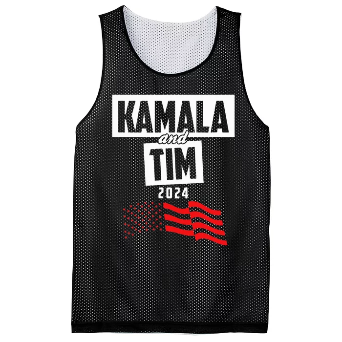 Kamala & Tim 2024 For Kamala Harris Supporters Mesh Reversible Basketball Jersey Tank