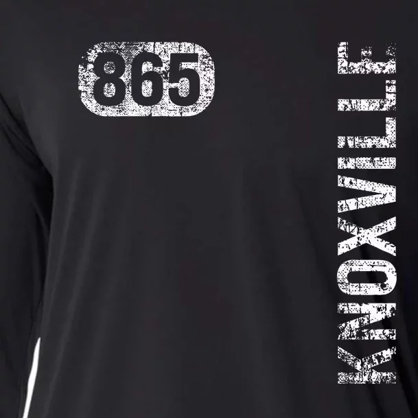 Knoxville Tennessee 865 Area Code Vintage Retro Cooling Performance Long Sleeve Crew