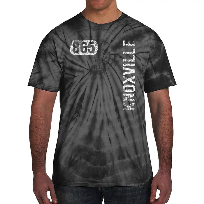 Knoxville Tennessee 865 Area Code Vintage Retro Tie-Dye T-Shirt