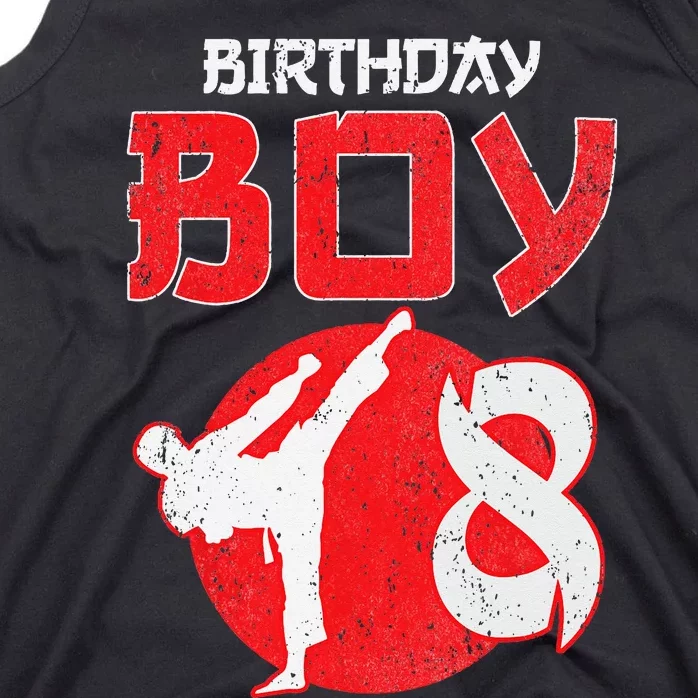 Karate Taekwondo 8 Years Old Birthday Martial Tank Top