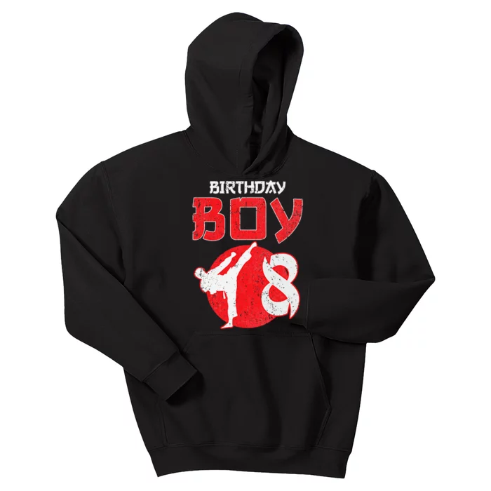 Karate Taekwondo 8 Years Old Birthday Martial Kids Hoodie