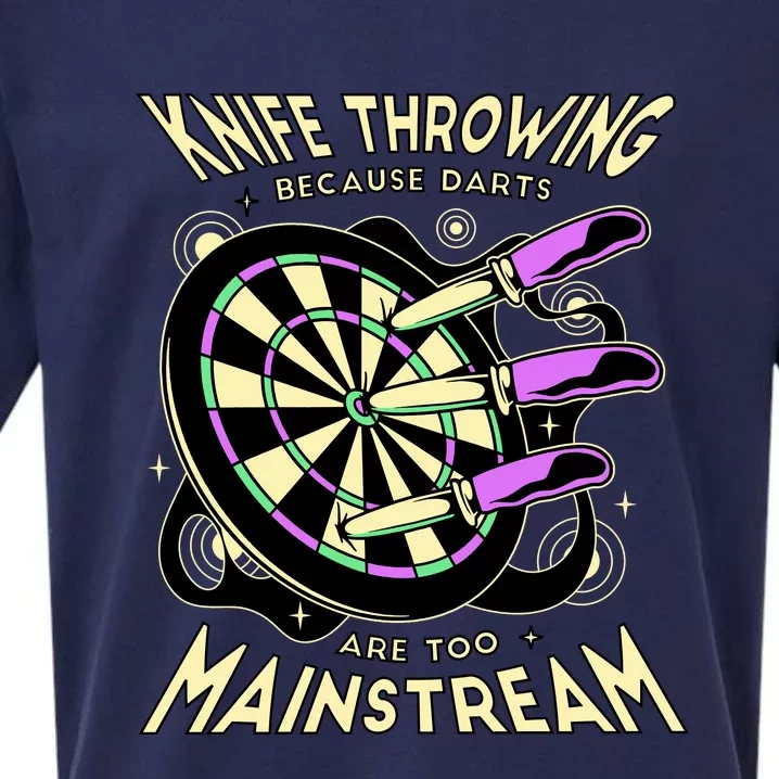 Knife Throwing Because Darts Are Too Mainstream Sueded Cloud Jersey T-Shirt