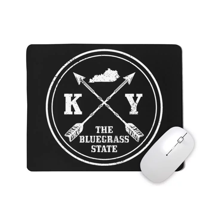 Kentucky The Bluegrass State Arrows Vintage Mousepad