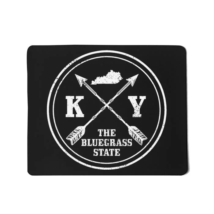 Kentucky The Bluegrass State Arrows Vintage Mousepad