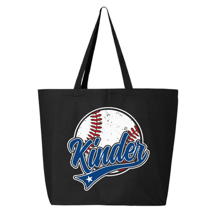 Kindergarten Team Back To School Baseball Player 25L Jumbo Tote