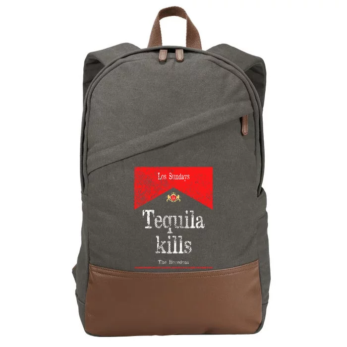 Kills The Boredom Cotton Canvas Backpack