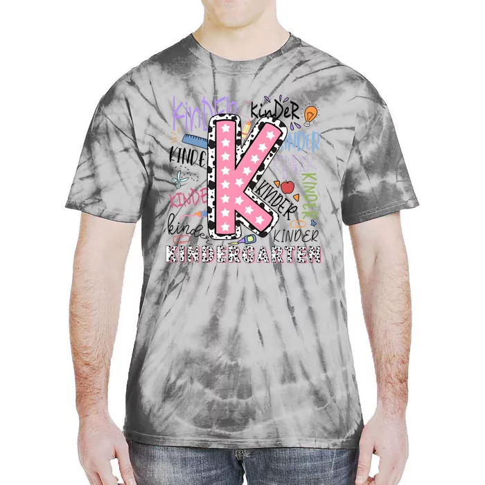 Kindergarten Teacher Back To School Tie-Dye T-Shirt