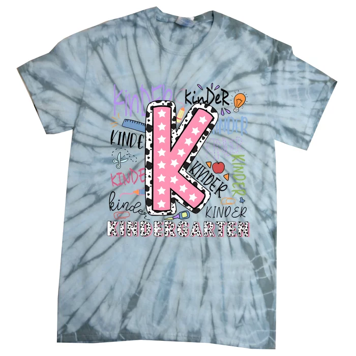 Kindergarten Teacher Back To School Tie-Dye T-Shirt