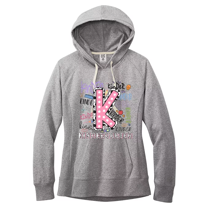 Kindergarten Teacher Back To School Women's Fleece Hoodie