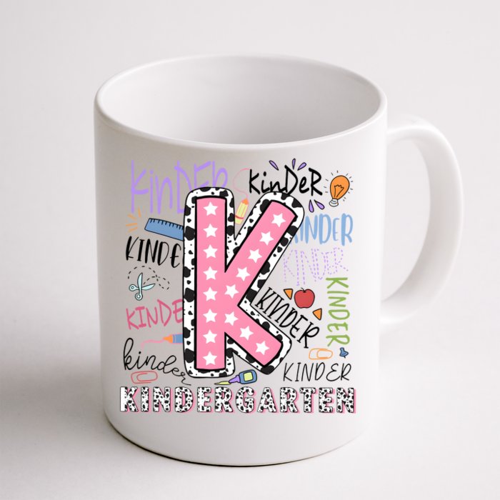 Kindergarten Teacher Back To School Front & Back Coffee Mug