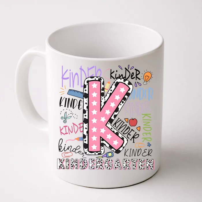 Kindergarten Teacher Back To School Front & Back Coffee Mug