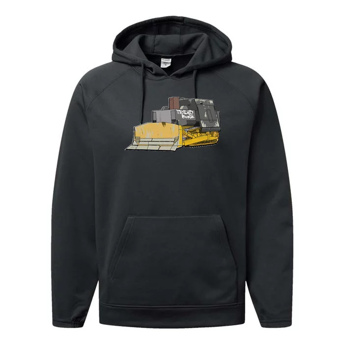 Killdozer Tread Back Performance Fleece Hoodie